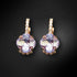 Серьги "Krēta (Violet)" с кристаллами Preciosa™